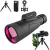 Yeeda Telescopio monoculare con supporto per smartphone e treppiedi di aggiornamento, cannocchiale monoculare per arrampicata, birdwatching, caccia, concerti
