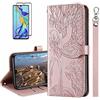 MUTOUREN Cover per Samsung Galaxy A32 5G, Custodia a Portafoglio in Pelle Antiurto con Flip Cover Magnetica e Funzione di Supporto, con 1* Proteggi Schermo, Oro rosa