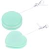 DOITOOL Panno Pulizia Schermo Cellulare 2 Pezzi Verde Pp Silicone