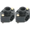 Gardena Sprinklersystem Presa a staffa, 25 mm x 3/4 Filetto Femmina, per Installare l'Irrigatore Lungo la Linea, Combinabile con la Prolunga Snodata 2739 e 2740, 02728-20 (Confezione da 2)