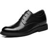 VIBLiSS Scarpe per Aumentare L'altezza per Gli Uomini, Scarpe Eleganti Formali Antiscivolo Elevator Business Oxfords Che Aumentano L'altezza,8cm Black,41 EU
