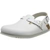 Birkenstock Tokio 61134-40 - Calzettoni Normali da Corsa in Pelle Naturale, Misura 40, Colore: Bianco