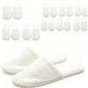 Baannaww 50 Paia Pantofole Hotel Spa Punta Chiusa, Pantofole Monouso in Velluto Corallo per Ospiti, Pantofole Antiscivolo con Suola Spessa 6mm per Casa Feste Piscina e Viaggio