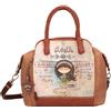 Anekke Borsa Tote con Tracolla, Bowling Donna, Multicolore, Talla única