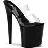 Pleaser Sandali da donna Flamingo 802 con plateau, trasparente, 37 EU