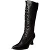 Kenmeko Stivali Donna Invernali al Ginocchio E Plateau Stivaletti con Tacco Largo Scarponcini Ragazza Inverno Pelle Polacchine Boots Zeppa Stivaletto Scarpe Eleganti con Tacco (40,Nero)