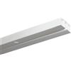 GARDINIA Binario per tende, forato per montaggio a soffitto, binario per tende a scorrimento singolo, Slim Line, plastica, 150 cm, bianco