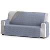 Eysa Mist Salva, Microfiber, C/3 Blu-Grigio, 3 posti 160cm. Adatto per divani da 170 a 210 cm