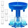 PARENCE - Set di dispenser di vetro da shot con 6 bicchieri - Perfetto per tutte le celebrazioni)