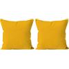 Soleil d'ocre Federa per Cuscino, Poliestere, Giallo, 60 x 60 cm (Confezione da 2)