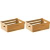 Snips Cassetta Multiuso, Organizer Multiuso, Contenitore Multiuso , 5 LT, Colore Senape, 29,5 x 19,5 x 10 cm, Made in Italy (Confezione da 2)