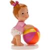 dekora - Figura Decorativa, Decorazioni torta battesimo bimba, Realizzata in Resina, Altezza 11 x 7 cm, Cake topper battesimo e Baby shower, Addobbi Adatto al Contatto Alimentare