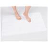 Cotton Paradise Tappetino da bagno antiscivolo in 100% cotone, morbido, assorbente, ad asciugatura rapida, lavabile in lavatrice, 50,8 x 86,4 cm, tappetino per il bagno, bianco