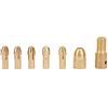 NDNCZDHC Mandrino per Trapano in Ottone da 7 Pezzi, Set di Mandrini per Trapano Micro Torsione da 0,5-3 mm Piccolo Adattatore Elettrico con Chiave