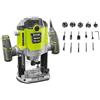 RYOBI Confezione RYOBI Router elettrico RRT1600-K - 1600W - 254mm - Set di 15 frese miste - RAKRBS15