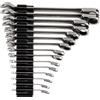 TEKTON Reversible 12-Point Ratcheting Combination Wrench Set with Modular Slotted Organizer, 15-Piece (1/4-1 in.) | WRC94301