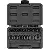 TEKTON 3/8 Inch Drive 12-Point Impact Socket Set, 15-Piece (1/4-1 in.) | SID91304