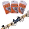 DIY-24H | 3 catene per sega a scalpello completo, lunghezza di taglio 30 cm, 3/8, 44TG, 1,3 mm, compatibile con motosega Stihl
