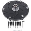 Fydun Set di Mandrini Auntranti per Tornio, Mandrino per Tornio in Legno, Lega di Alluminio per Mandrini Longworth per la Lavorazione del Legno M33 (250 mm)