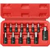 RIMKOLO Set di chiavi a bussola Torx da 1/4, 3/8 e 1/2 T8-T60, in acciaio S2 e chiavi a bussola CR-V, con custodia, 13 pezzi