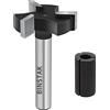 BINSTAK - Punte per fresa a fresa, gambo da 1/4, diametro di taglio 2,5 cm, per appiattimento della lastra per piallatura del legno, punta per piallatura del legno