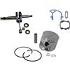 UYTGFO Adatto for STIHL TS410 TS420 50 mm cilindro pistone albero motore guarnizione paraolio cuscinetto kit di ricostruzione for sega for cemento troncatrice parti di riparazione(Crankshaft Piston)