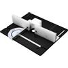 Fafeicy Kit Combinato Tavolo Router, Tavolo in Alluminio Flip Board, Router Inserisci la Piastra Insert di Montaggio Accessori per la Lavorazione del Legno per a (BLACK)