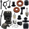 UYTGFO Adatto for 2500 25cc Filtro olio carburante Tubo flessibile Tampone Tappo Guarnizione Piccola motosega 34mm Kit cilindro pistone