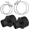 POWERTEC 70352-P2 riduttore a cono con fascette stringitubo a doppio filo da 10,2 cm e 2-1/2, 2 set, nero