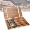 ABSJDFD Scalpelli per legno Scalpello per legno 8 pezzi Set Scalpelli per tornio per legno Ciotola Vaso Kit per rifilatura rasatura rotante Artisti