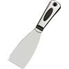 MUZIT Coltello da stucco, coltello da riempimento, in acciaio inox, per stucco e cartongesso, flessibile, per pareti e carta da parati (5,1 cm)