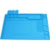 Zqkimzi Soldering Mat, Heat Resistant Mat, Anti-Static Electronic Pad | About 45x30cm Large, Insulation Silicone Pads with Scale Ruler for Watch Repair, Soldering,