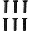 Feegow per Vite di fissaggio con filettatura sinistra nera per mandrino UNF per trapano con codolo adatto M5/M6 22 mm, filettatura sinistra r di 6 pezzi (M6 x 22 mm)