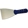DEWEPRO Spatola In Gesso 80 mm In Acciaio Inox 0,7 mm - Spatola Larga Da Pittore Per Gesso Fughe E Riparazioni - Utensile Con Manico Ergonomico In Plastica Per Ristrutturazione E Interni