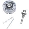 Jiawu Set Mini Mandrino per Tornio, Mandrino per Trapano Autocentrante Versatile in Acciaio Legato per Progetti di Lavorazione del Legno - Accessorio per per Tornio Leggero e Portatile per L'officina