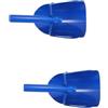 VILLCASE 2 Pezzi di pala di acciaio carbonio pala da vaso paesaggio scoop paletta Sabbia vanga mano piccola pala per il giardinaggio pala in acciaio carbonio Blue