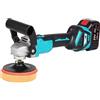 BINGNU Lucidatrice elettrica senza spazzole a 6 ingranaggi for auto Smerigliatrice angolare Ricaricabile for batteria 18V per lucidatura(No battery no plug)