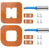 LVYXON Modelli per raggio angolare per router, R10, R25, R30, R50, per progetti di lavorazione del legno, con fresa con ruota cuscinetto per mantenere il livello del modello (R10-R25)