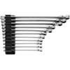 TEKTON Long Fixed/Flex Head 12-Point Ratcheting Box End Wrench Set with Modular Organizers, 11-Piece (1/4-3/4 in.) | WRB95301