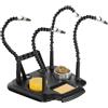 Stagecaptain LH-400 Aiuto Saldatura: mano aiutante con 4 bracci flessibili, morsetto a coccodrillo, spugna pulizia, flux, pulitore punta e supporto rotolo stagno per fai-da-te e saldatura.