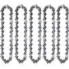 Zorlun 4/6/8/10 pollici 1/4 guida for catena for motosega sega elettrica portatile mini lama for da potatura accessori for for(5pcs 4-inch Chain)