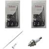 MagiProject ricambio 2 Catene da 56 Maglie Passo 0.325 Spessore 058 1.5mm, per Motoseghe Scoppio 26cc 43cc Set Ricambio 2 Catene + 1 Tubetto di Grasso Lubrificante + Lima affilacatena + Candela L7T