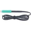 Uadme Maniglia per saldatore Manipolo di ricambio leggero ed ergonomico 75 W con pulsante di regolazione Tensione 24 V per stazione di saldatura PC Materiale siliconico PTFE