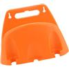 WOONEKY Porta Tubo da Giardino in Plastica Resistente Montato a Parete, Supporto per Tubo Flessibile Arancione per Patio e Garage, Mensola Portaoggetti Antigarbuglio per Irrigazione Esterna