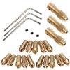 Peukerty 3 Set 0.5-3mm Trapano Mandrino Trapano Elettrico Pinza Misura per Strumenti 3 Dimensioni -2.0mm 2.35mm 3.17mm
