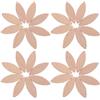COHEALI 100 Pezzi Pannelli in Legno Beige per Pannelli Listelli Legno Funzione di Giunzione e Uso Versatile per Lavori di Falegnameria e Artigianato