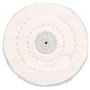 EXUGNRAGH Cuscinetti for smerigliatrice in cotone spesso da 50 strati - Panno for lucidatura resistente giallo e bianco for un uso versatile - 1 pezzo(White,125mm)