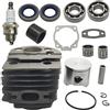 LIWaaGe Adatto for motosega HUS 55 51 50 Revisione cilindro 45 mm Pistone Albero motore Cuscinetto Paraolio 503168301