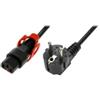 IEC Lock Cavo di alimentazione Schuko angolato/IEC C13 dritto M/F 2m IEC-EL332S