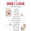 Piccadilly Greetings - Biglietto natalizio con scritta One I Love [lingua inglese]